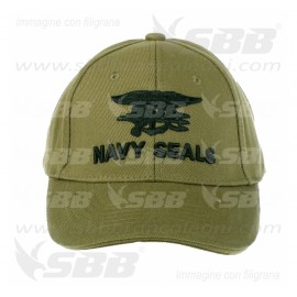 Berretto cotone ricamato Navy Seal