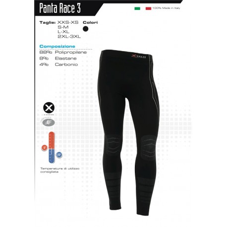 Xtech - Pantalone termico Panta Race3