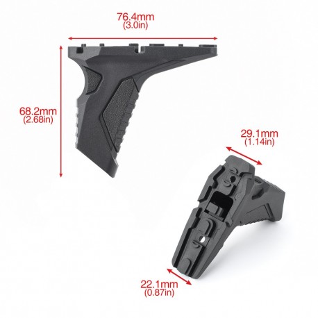 MP LINK ANGLED HAND STOP PER SISTEMI M-LOK/KEYMOD NERO