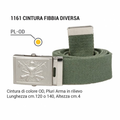 SBB - Cintura fibbia diversa 120cm pluriarma